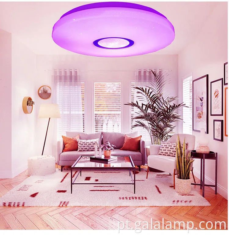 Lâmpada de teto LED circular moderno para quarto e sala de estar